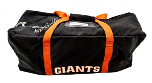 Pablo Sandoval Signed San Francisco Giants Equipment Bag Signed And Inscribed "2012 WS Game Used"
